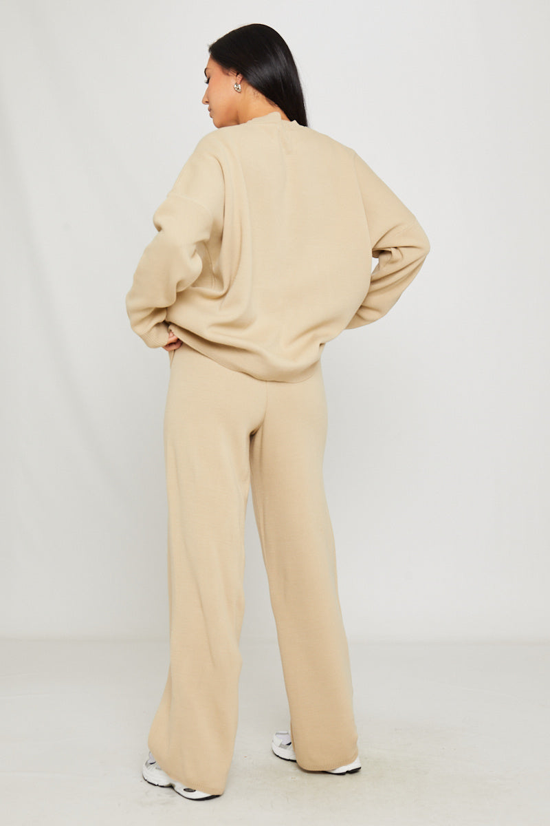 Women's Oversized Swirl Detail Knit Sweater & Joggers Set - Carters Outlets
